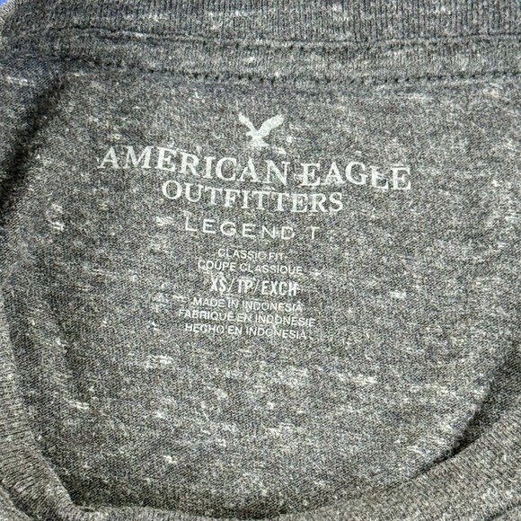 American Eagle Outfitters Legend T Mens XS Gray Heathered Crew Neck T-Shirt - Picture 4 of 4